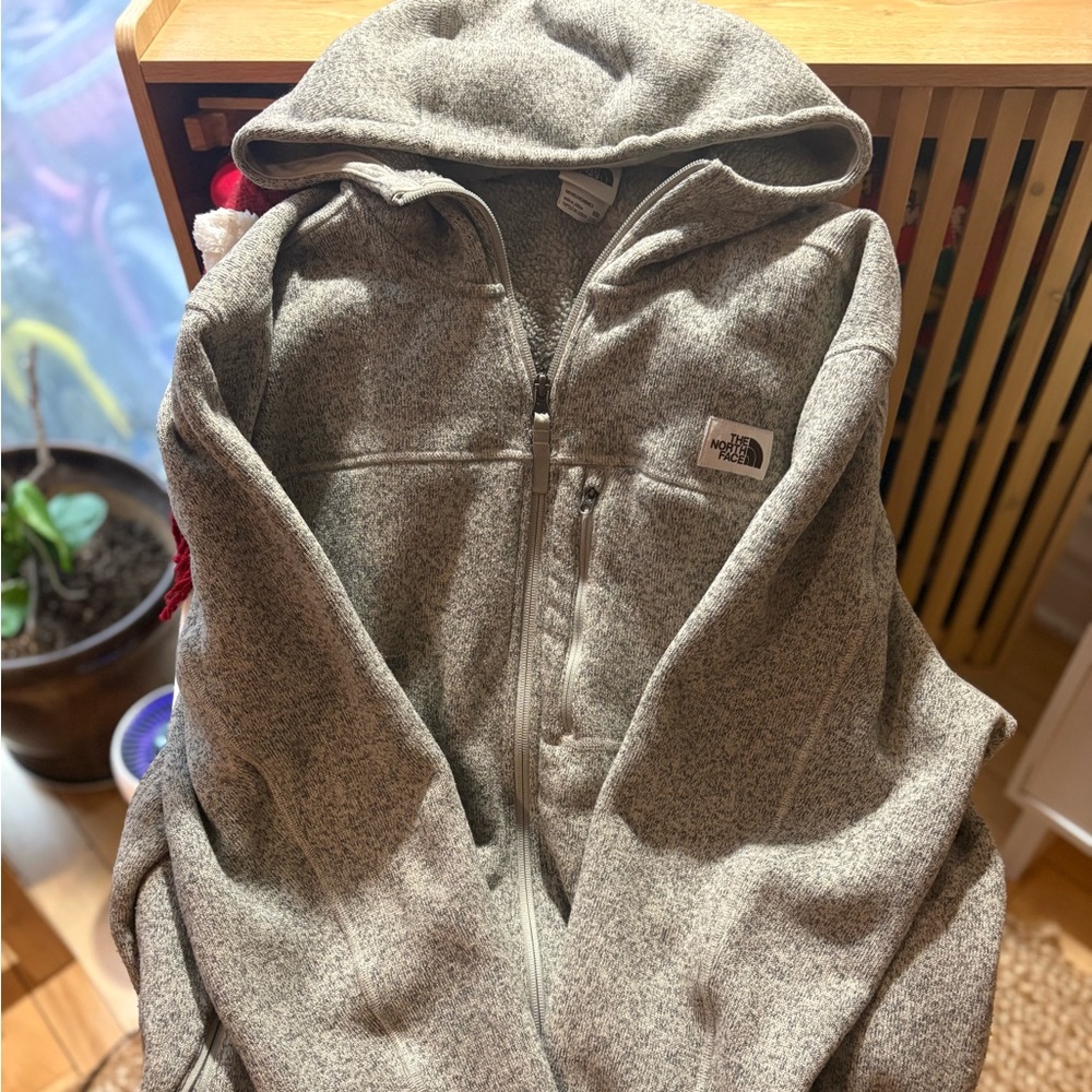 The North Face Heather Gray Fleece Jacket